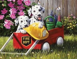 Fire Waggin' Dogs Jigsaw Puzzle By SunsOut