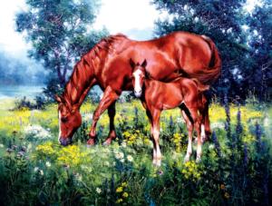 Daisy Horses Jigsaw Puzzle By SunsOut