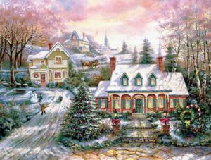 Holiday Magic Around the House Jigsaw Puzzle By SunsOut