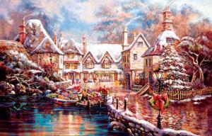 Christmas Cove Cottage / Cabin Jigsaw Puzzle By SunsOut