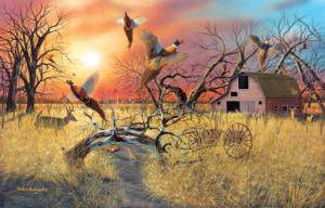 Pheasant Flight Landscape Jigsaw Puzzle By SunsOut