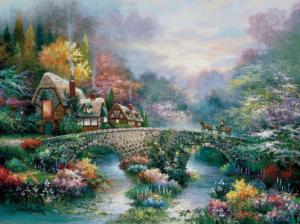 Peaceful Cottage Cabin & Cottage Jigsaw Puzzle By SunsOut