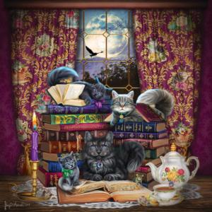 Storytime Cats Books & Reading Jigsaw Puzzle By SunsOut