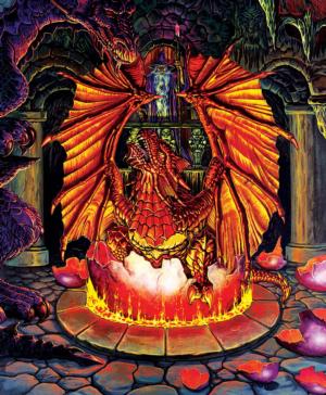 Birth of a Fire Dragon - Scratch and Dent Dragon Jigsaw Puzzle By SunsOut