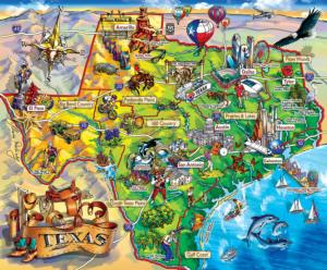 Texas!! Maps / Geography Jigsaw Puzzle By SunsOut
