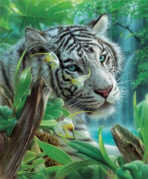 White Tiger of Eden Big Cats Jigsaw Puzzle By SunsOut