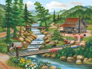 Summer Season Cottage / Cabin Jigsaw Puzzle By SunsOut