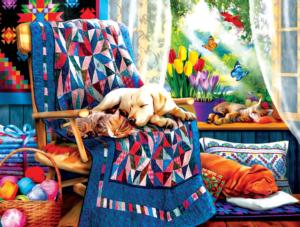 Springtime Nap Dogs Jigsaw Puzzle By SunsOut