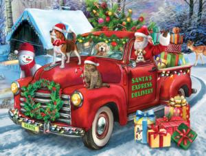 Santa's Delivery Truck Christmas Large Piece By SunsOut