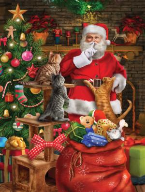 Cat Out Of The Bag Christmas Jigsaw Puzzle By SunsOut
