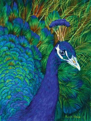 Peacock - Scratch and Dent Birds Jigsaw Puzzle By SunsOut