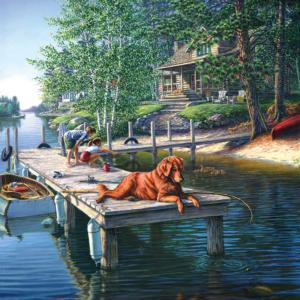 Summer Vacation Cottage / Cabin Jigsaw Puzzle By SunsOut
