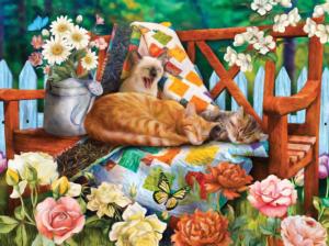 Garden Cats Flower & Garden Jigsaw Puzzle By SunsOut