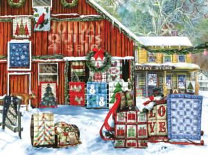 Holiday Quilts Christmas Jigsaw Puzzle By SunsOut