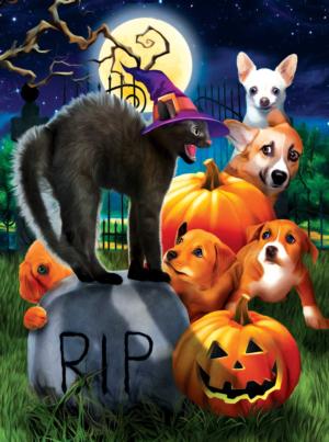 Don't Mess With Kitty Halloween Jigsaw Puzzle By SunsOut