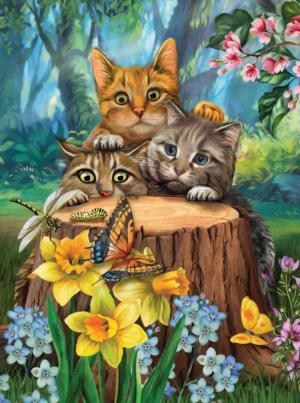 Fraidy Cats Flower & Garden Jigsaw Puzzle By SunsOut