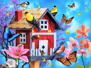 Fantasy Cabin Butterflies and Insects Jigsaw Puzzle By SunsOut