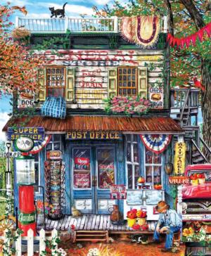 Hanging Out at the General Store General Store Jigsaw Puzzle By SunsOut