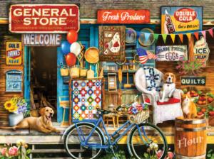 Waiting at the Store General Store Jigsaw Puzzle By SunsOut
