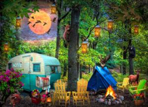 Summertime Camping Collage Large Piece By SunsOut