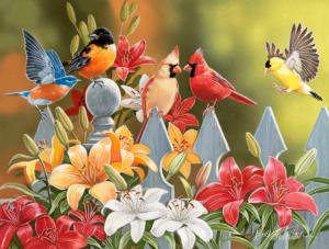 Birds on a Fence Birds Jigsaw Puzzle By SunsOut