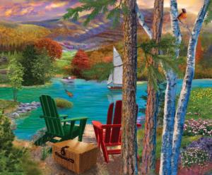 Lakeside View Lakes & Rivers Jigsaw Puzzle By SunsOut