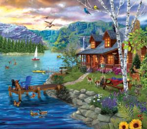 Peaceful Summer Cottage / Cabin Jigsaw Puzzle By SunsOut