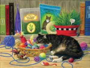 Tucker's Toy Basket Cats Jigsaw Puzzle By SunsOut