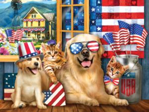 Born in the U.S.A. Dogs Jigsaw Puzzle By SunsOut
