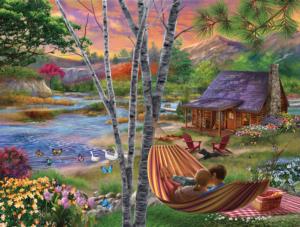 Lazy Afternoon Camping Large Piece By SunsOut