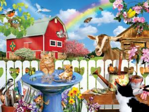 Spring Bird Bath Easter Jigsaw Puzzle By SunsOut