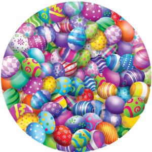 Easter Eggs Easter Round Jigsaw Puzzle By SunsOut