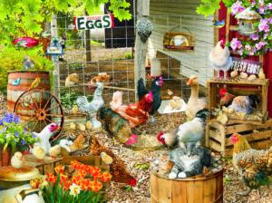 Barnyard Families Chickens & Roosters Jigsaw Puzzle By SunsOut