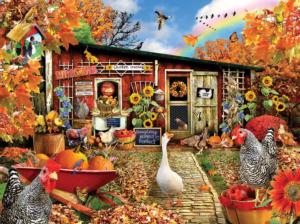 Chickens Crossing Chickens & Roosters Jigsaw Puzzle By SunsOut