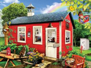 Little Red School House - Scratch and Dent Landscape Jigsaw Puzzle By SunsOut