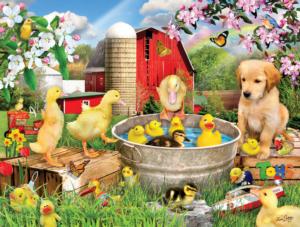 Bathtub Toys Chickens & Roosters Jigsaw Puzzle By SunsOut