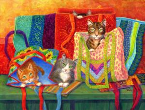 Ready To Shop Cats Large Piece By SunsOut