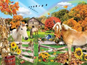 Out in the Pasture Horse Jigsaw Puzzle By SunsOut
