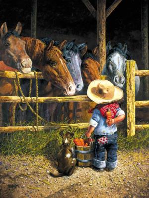 Friendly Persuasion Horses Jigsaw Puzzle By SunsOut