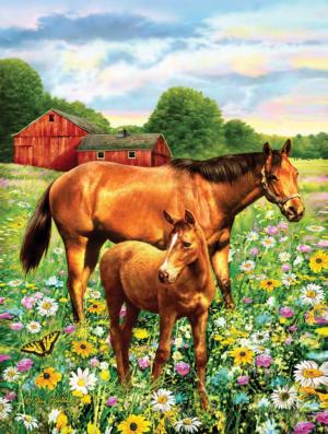 Mare and Foal Horses Jigsaw Puzzle By SunsOut