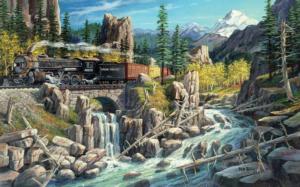 Rails West Waterfall Large Piece By SunsOut
