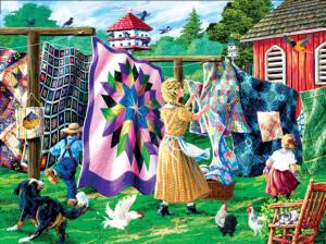Quilter's Clothesline Quilting & Crafts Jigsaw Puzzle By SunsOut