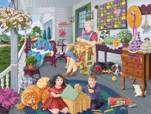 Visiting Grandma Nostalgic / Retro Jigsaw Puzzle By SunsOut