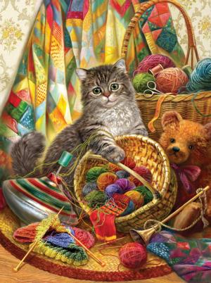 Kitten and Wool Cats Jigsaw Puzzle By SunsOut