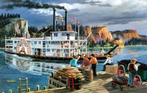 Riverboat Lakes / Rivers / Streams Jigsaw Puzzle By SunsOut