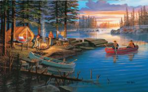 Campfire Memories Lakes & Rivers Large Piece By SunsOut