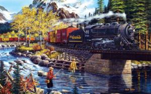 Cascade Run Lakes / Rivers / Streams Jigsaw Puzzle By SunsOut