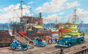 Homer Spit Harbor Boats Jigsaw Puzzle By SunsOut