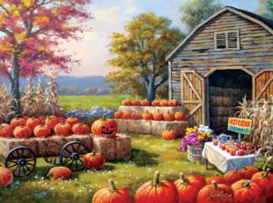 Pumpkins for Sale 300 Piece Puzzle Fall Jigsaw Puzzle By SunsOut