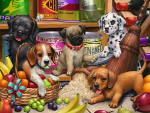 Larder Puppies Dogs Jigsaw Puzzle By SunsOut